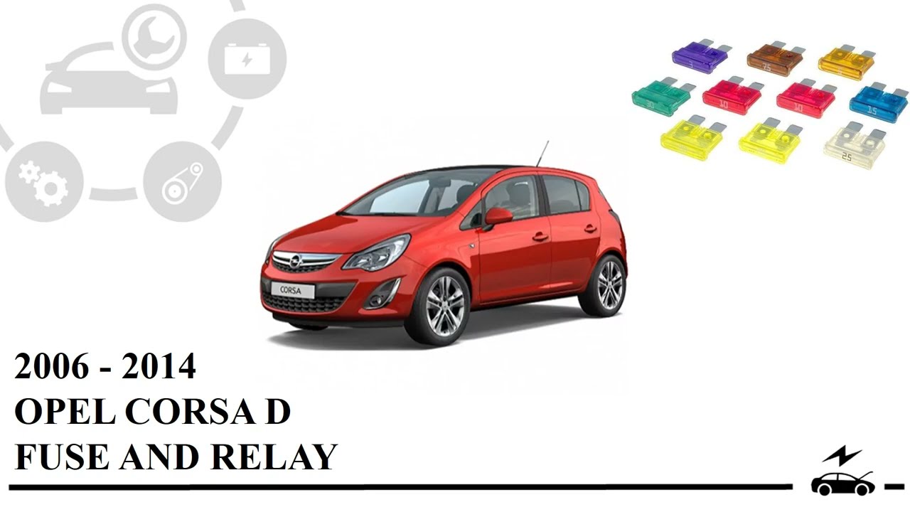 Fuse box diagram Vauxhall (Opel) Combo D (Corsa) realy with assignment and location