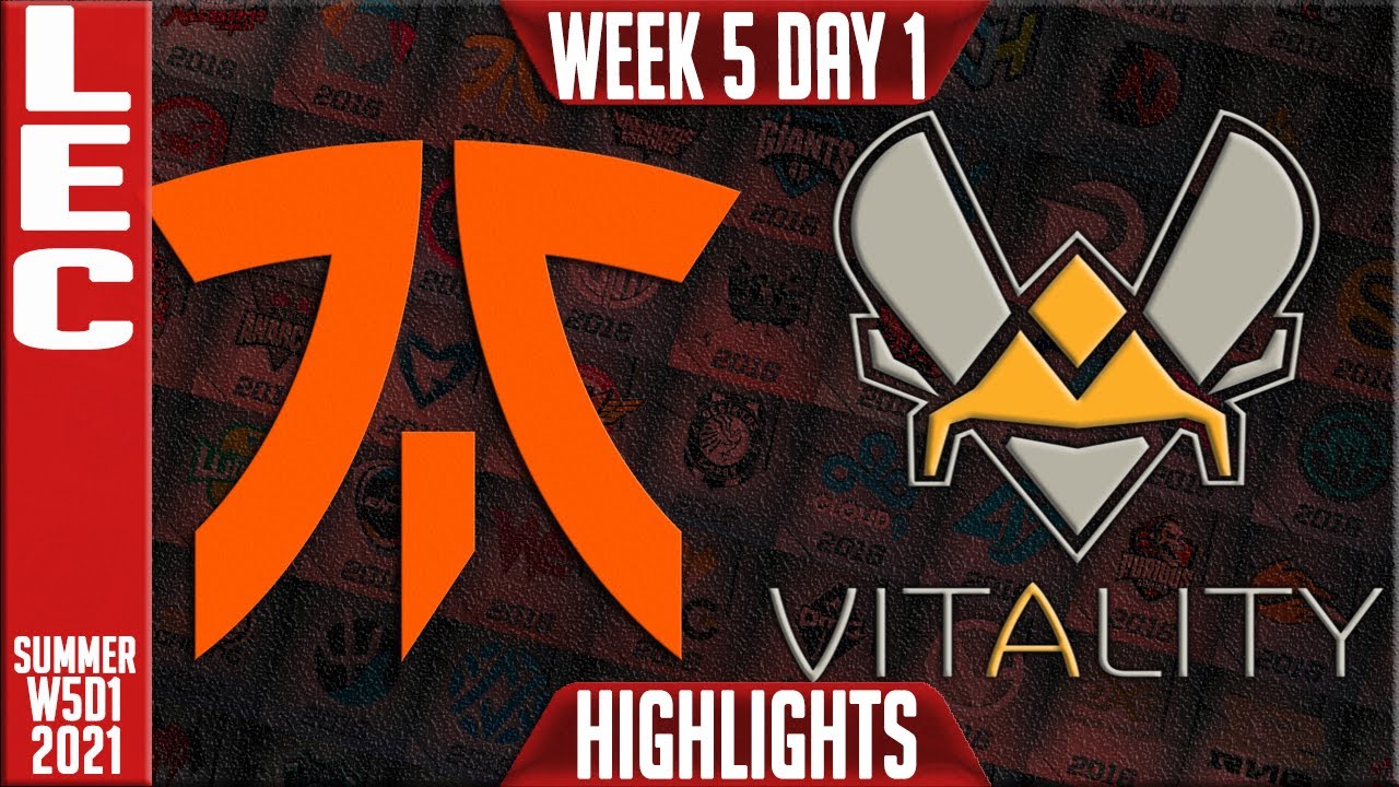 FNC vs VIT Highlights | LEC Summer 2021 W5D1 | Fnatic vs Team Vitality