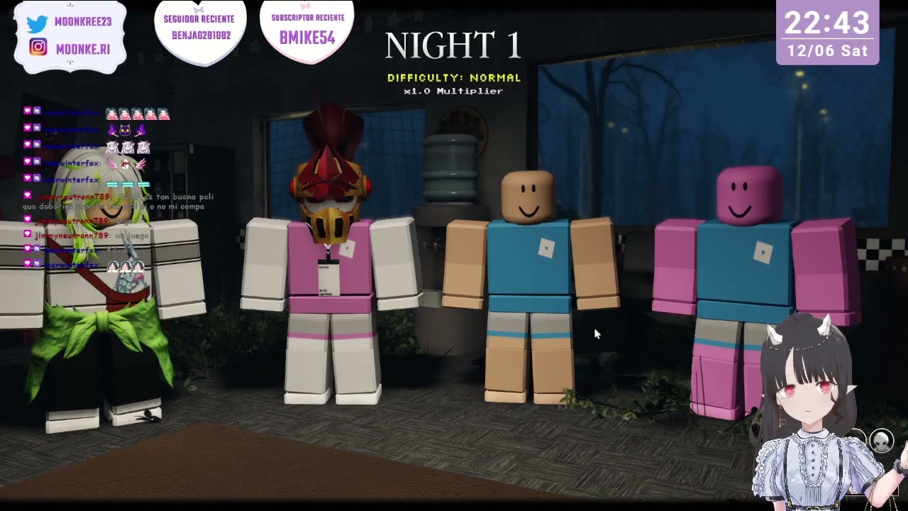 FNAF con amigos porque me da miedo (Roblox)