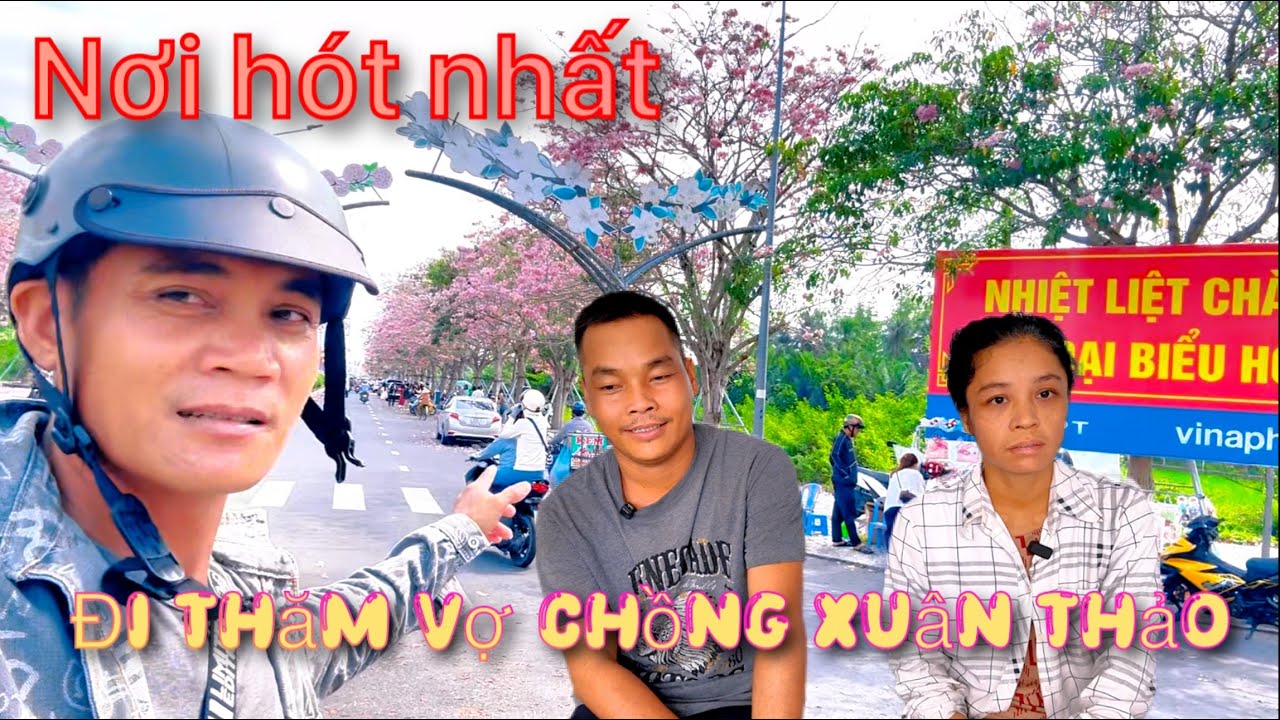 Nơi hót nhất sóc trăng cũ,con đường hoa kèn Hồng đi vào viện thăm vợ chồng Xuân Thảo ai cũng si mê 