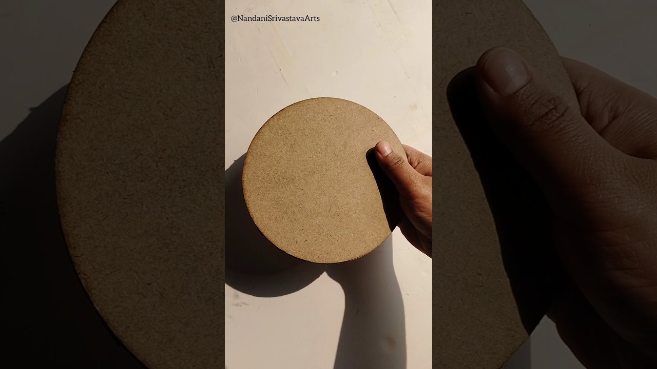 6&times;6 Circle MDF Board #unboxing#artsupplies#shorts#ytshorts#shortsfeed#trending#satisfying