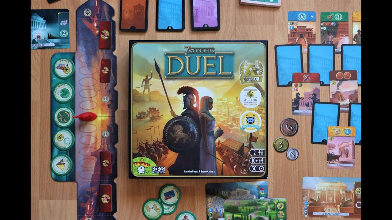 Jouer à 7 Wonders Duel sans ressource + Organisation de tournoi