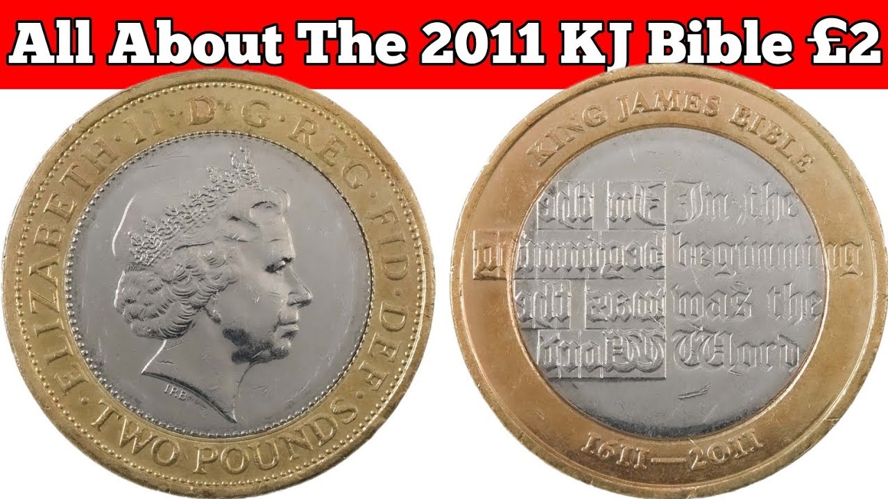 Всё о монете достоинством 2 фунта стерлингов из Библии короля Якова 2011 года