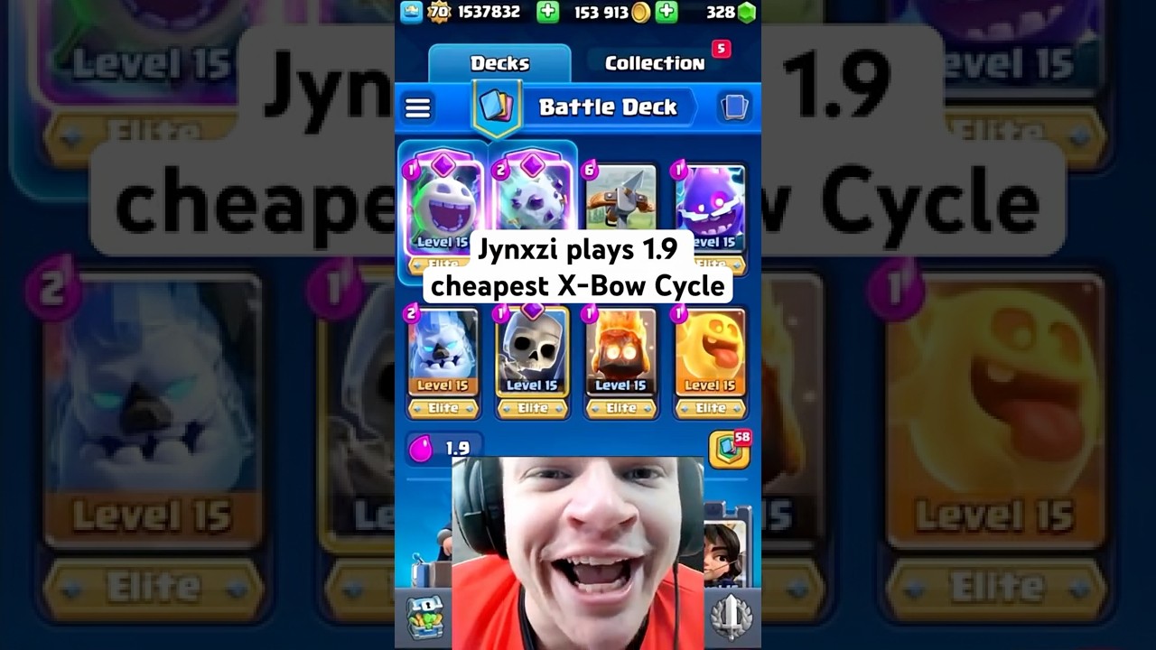 #jynxzi #clashroyale #арбалет #цикл #колода #испытание #геймплей