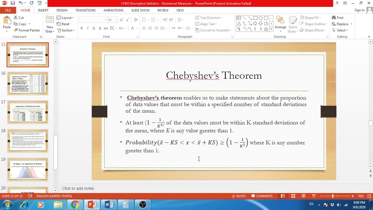 Solved problem on Chebyshev Inequality