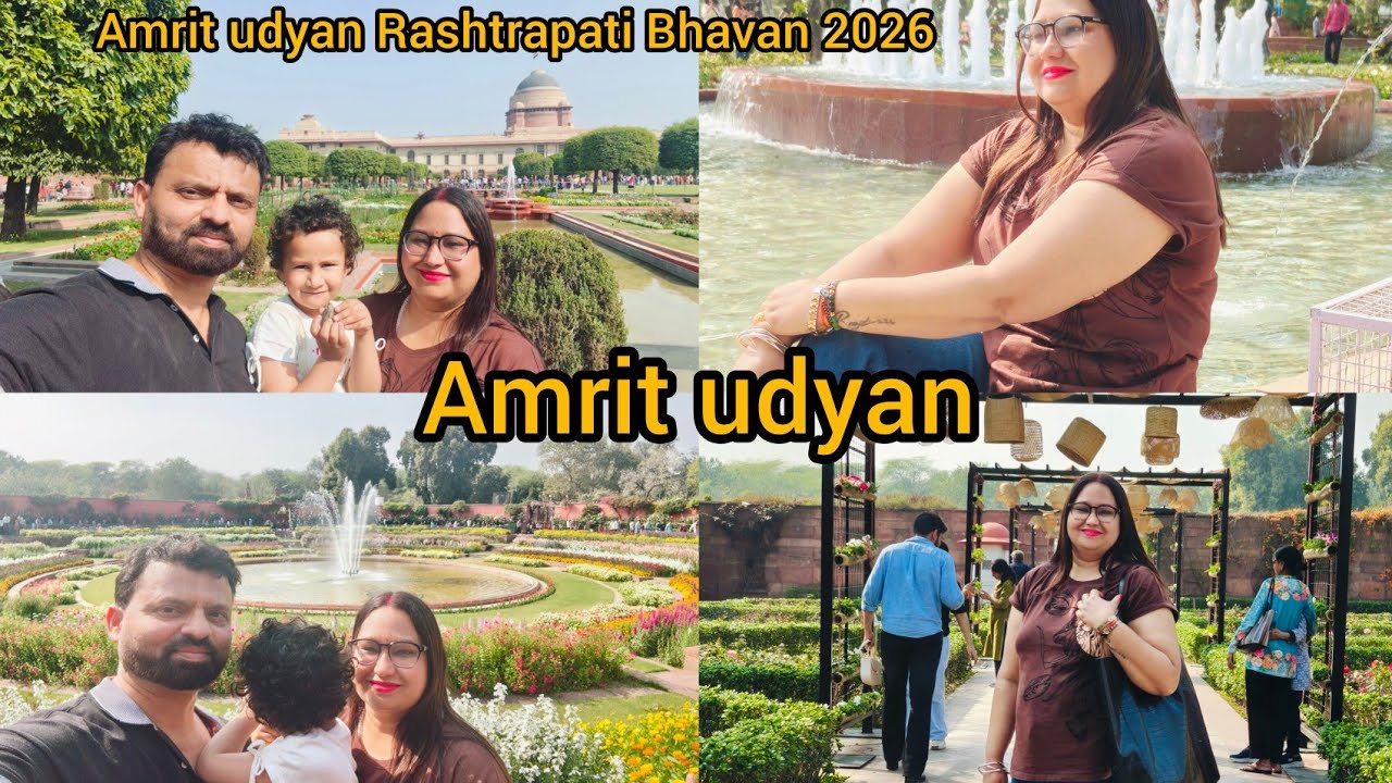 Amrit udyan. Rashtrapati Bhavan garden tour 2026. Mugal garden Delhi!