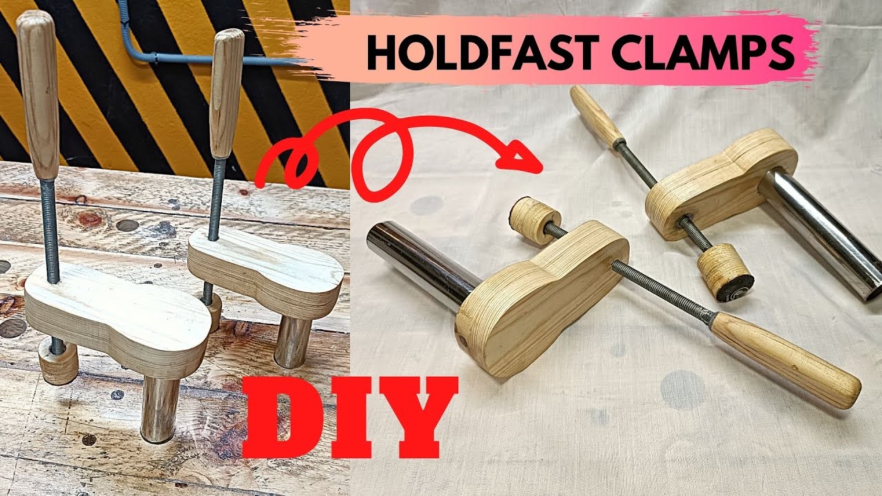 effective way to make a Wooden Holdfast Clamps (DIY)