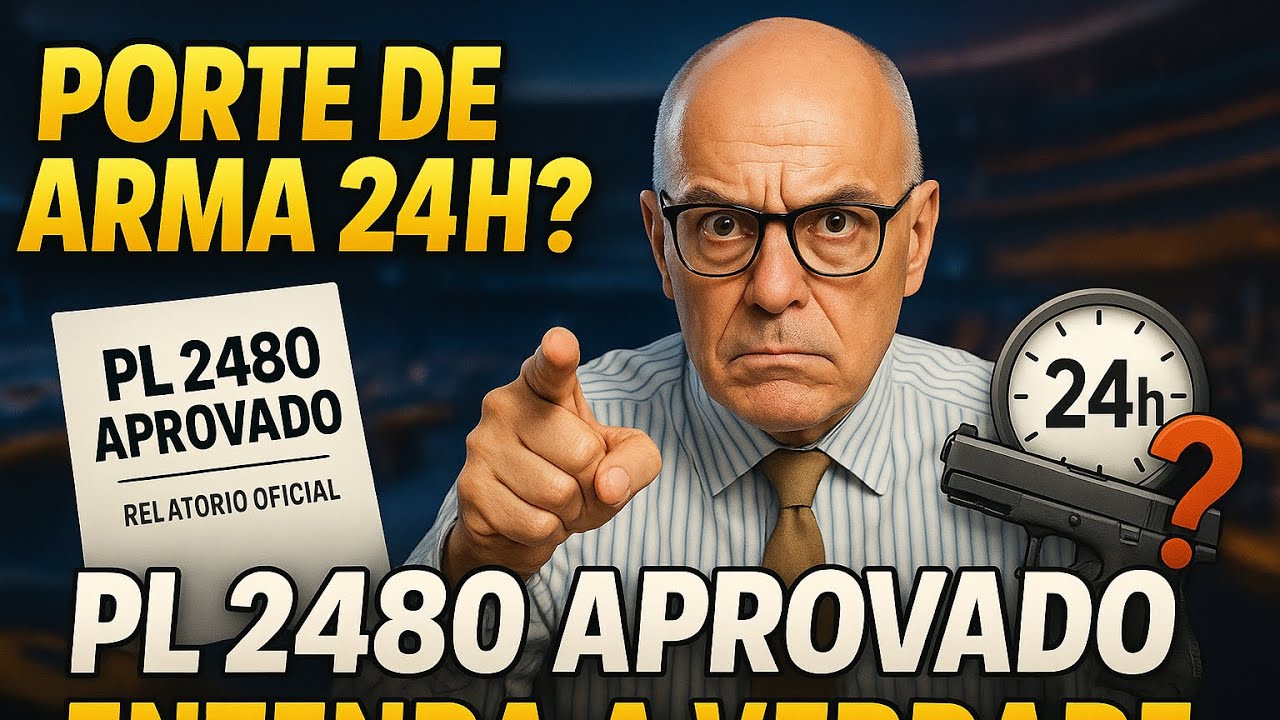 BOMBA! PORTE DE ARMA 24H? Entenda o que muda com o PL 2480 APROVADO!