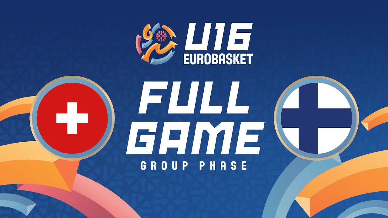 Group Phase | Switzerland v Finland | Full Basketball Game | FIBA U16 EuroBasket 2025