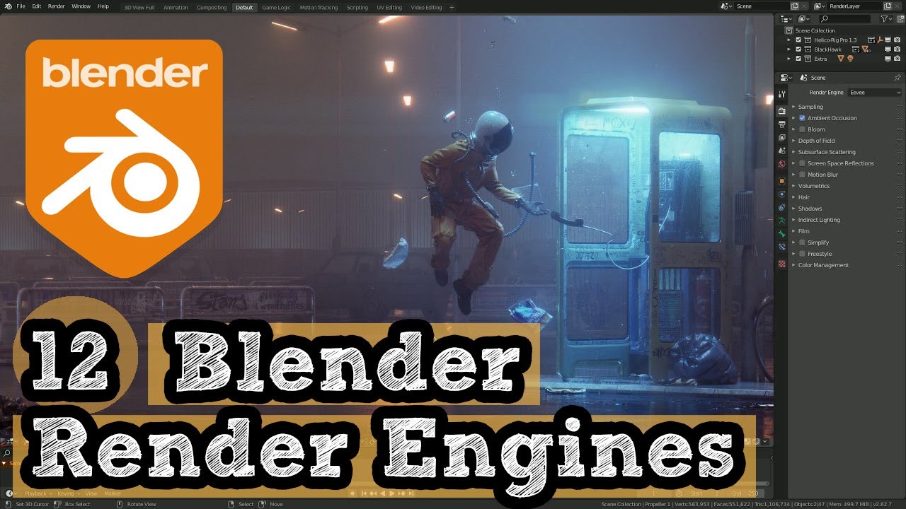Все движки рендеринга Blender