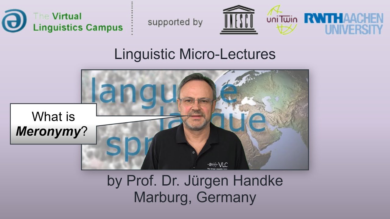 SEM_007 - Linguistic Micro-Lectures: Meronymy