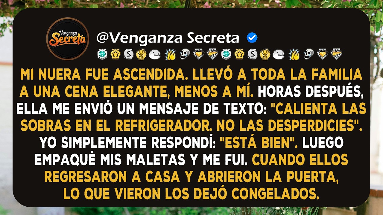 Mi nuera me envió un mensaje de texto que decía: 