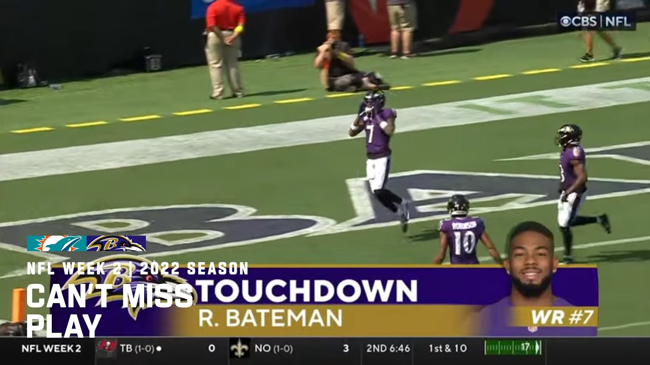 Rashod Bateman Flies for 75 Yards!