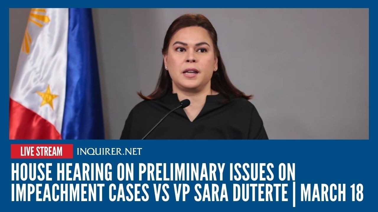 LIVE: House hearing on preliminary issues on impeachment cases vs VP Sara Duterte | March 18
