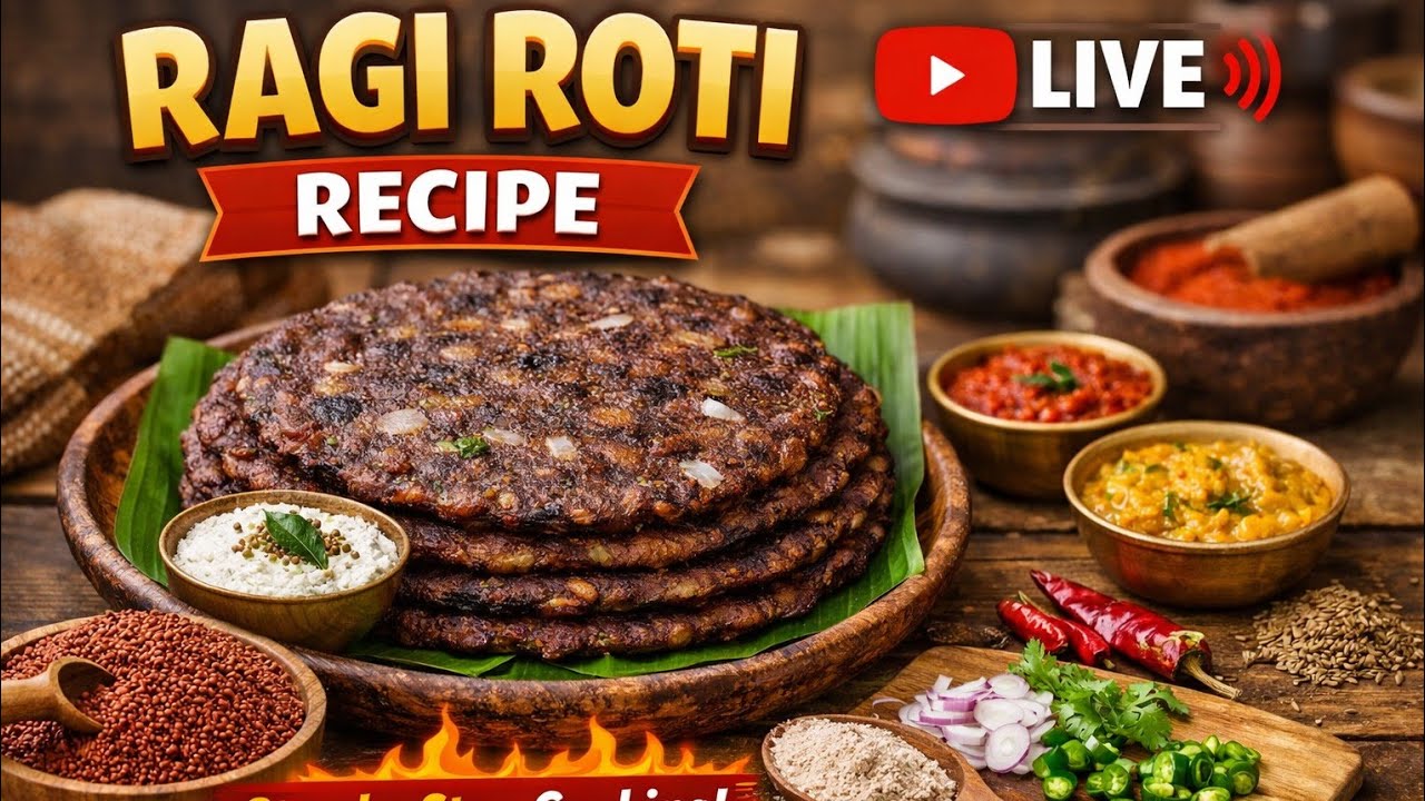 Shweta's Indian Recipes Healthy Ragi Roti for Weight Loss | Easy Millet Recipe LIVE