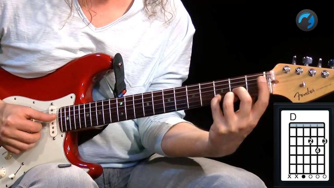 Aula Técnica para Iniciantes - C.A.G.E.D - Shape D (aula de guitarra)