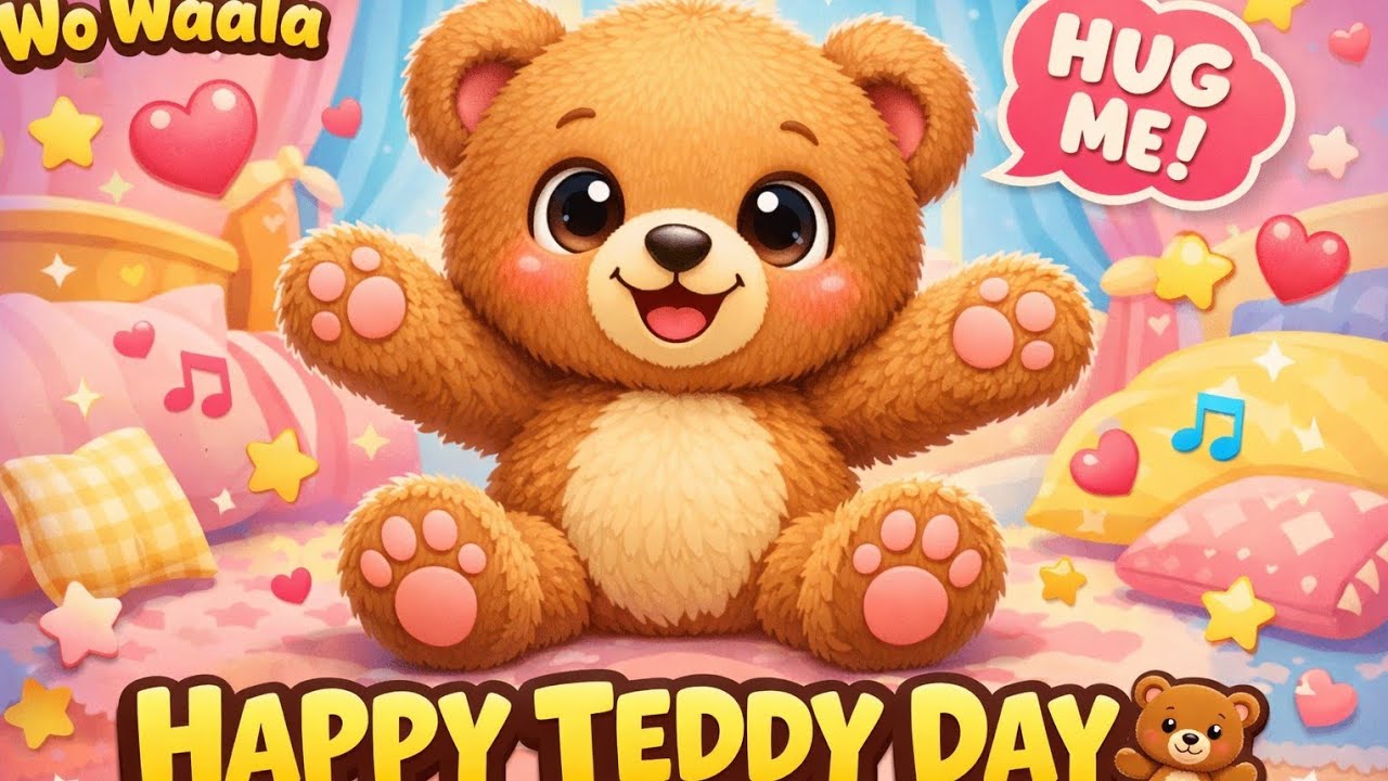 Teddy Day आया 🧸 | Teddy Teddy Song for Kids | Hug & Dance with Teddy | Wo Waala