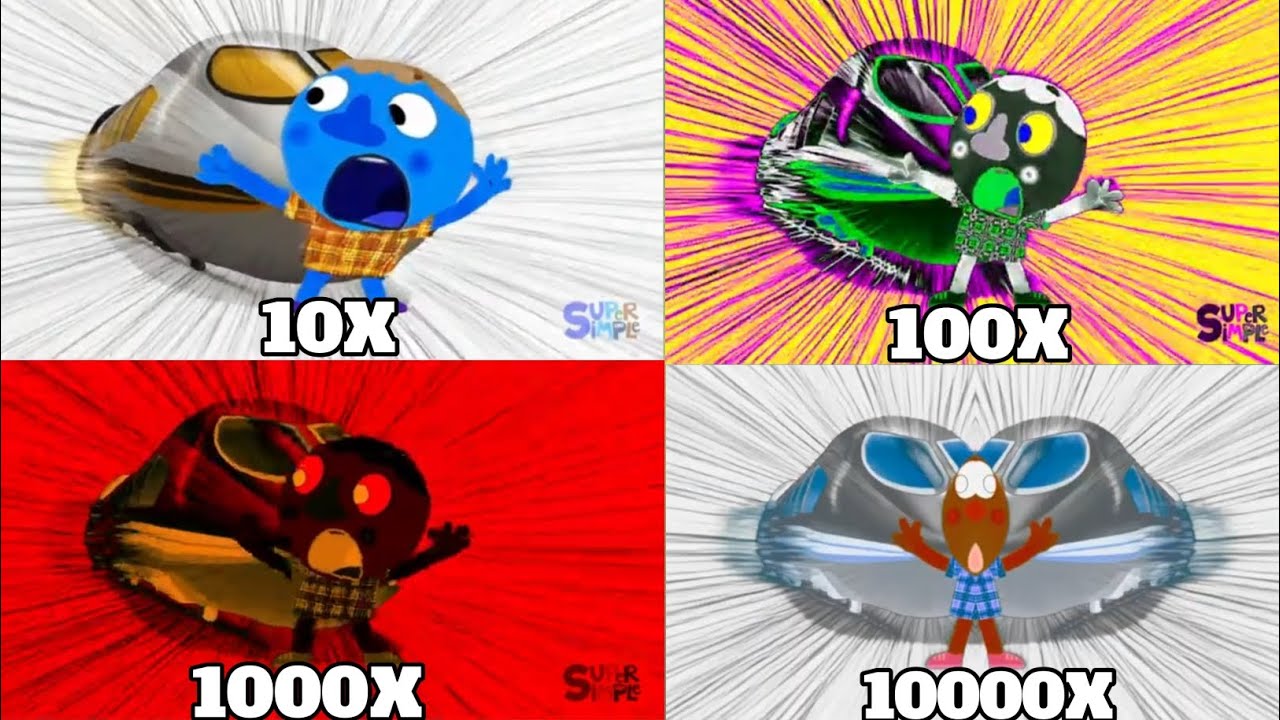 Super Simple Songs My Happy Song Bullet Train Intro Logo 10000X speed Sponsored By: Klasky Csupo