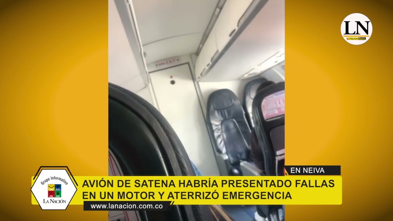 Avión de Satena se vio obligado a aterrizar de emergencia en el aeropuerto Benito Salas de Neiva.
