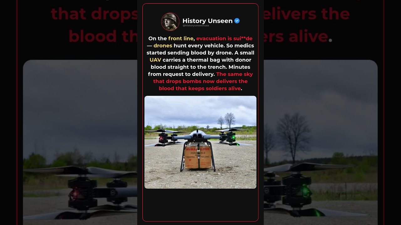 How Ukrainian Soldiers Use Drones To Deliver Blood For Transfusions 🩸🤖