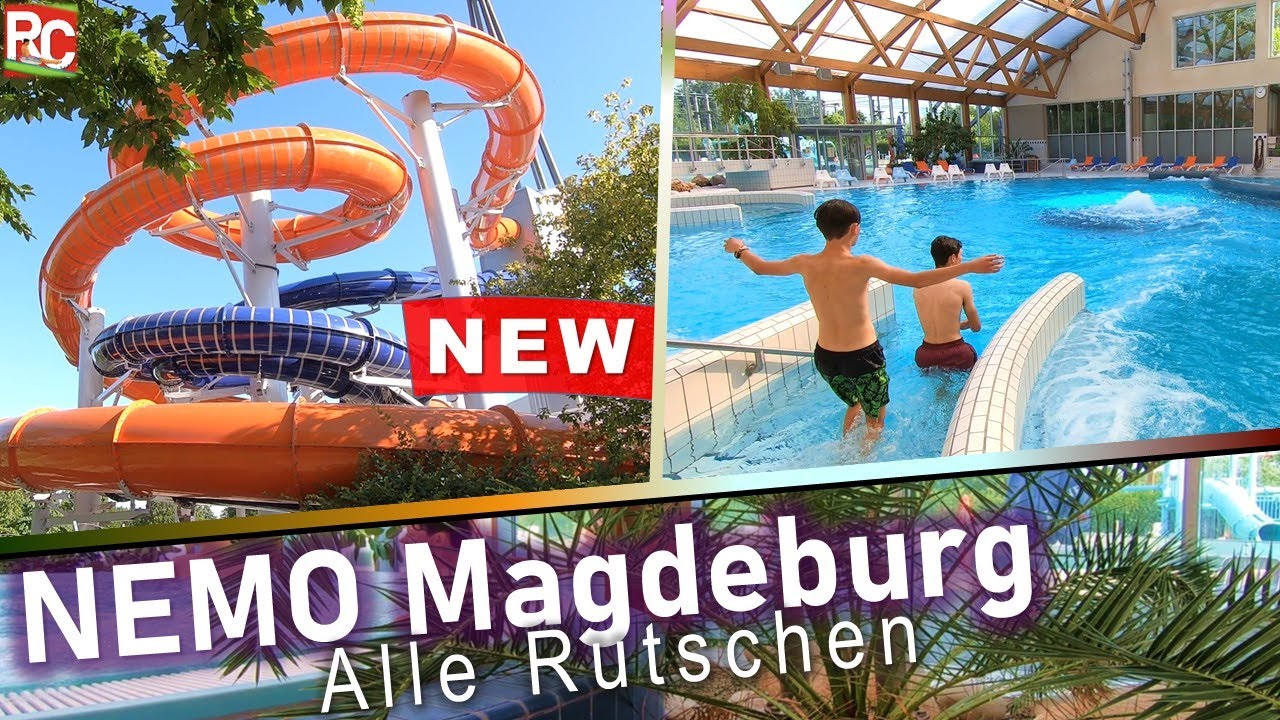 Neue Wasserrutschen im NEMO Magdeburg - Impressionen (alle Attraktionen) 2021 | All Water Slides POV