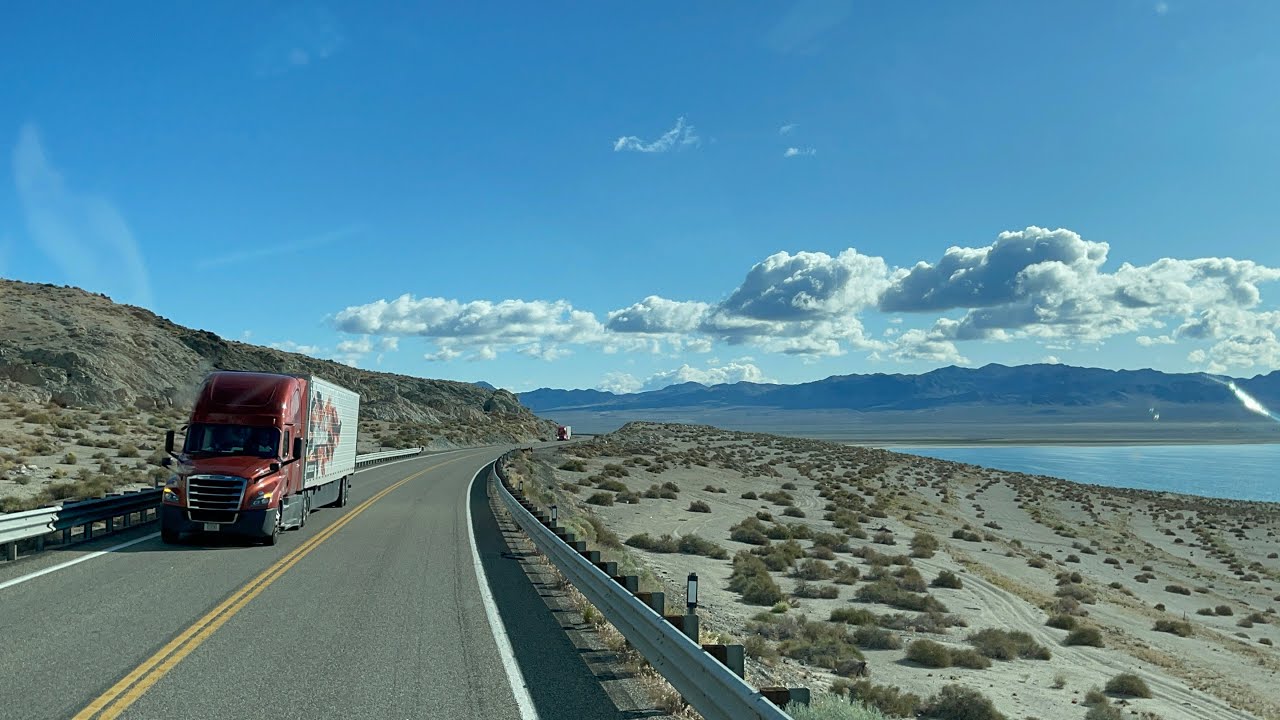 Walker Lake Nevada, USA #OTR #truckinglife