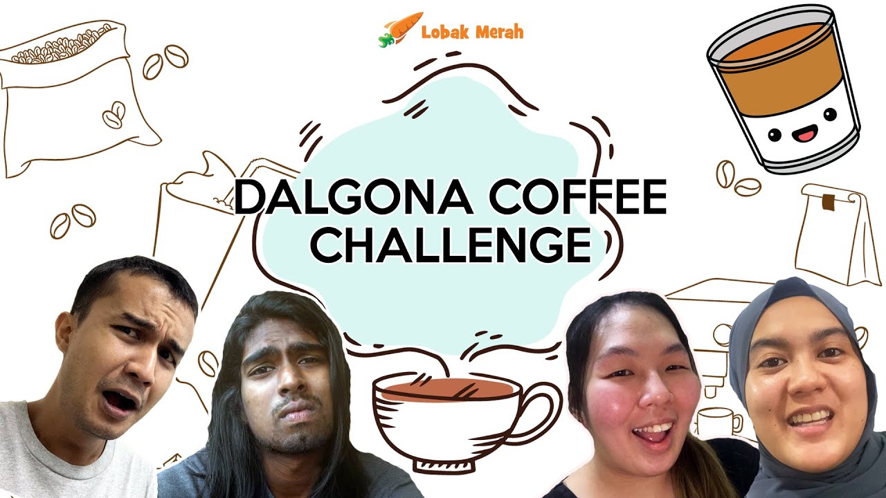 Lobak Merah Dalgona Coffee Challenge!