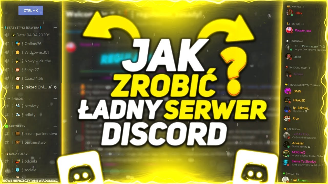 🤖 JAK ZROBIĆ ŁADNY SERWER DISCORD ? MARATON ODCINK&Oacute;W [1/5]🤩