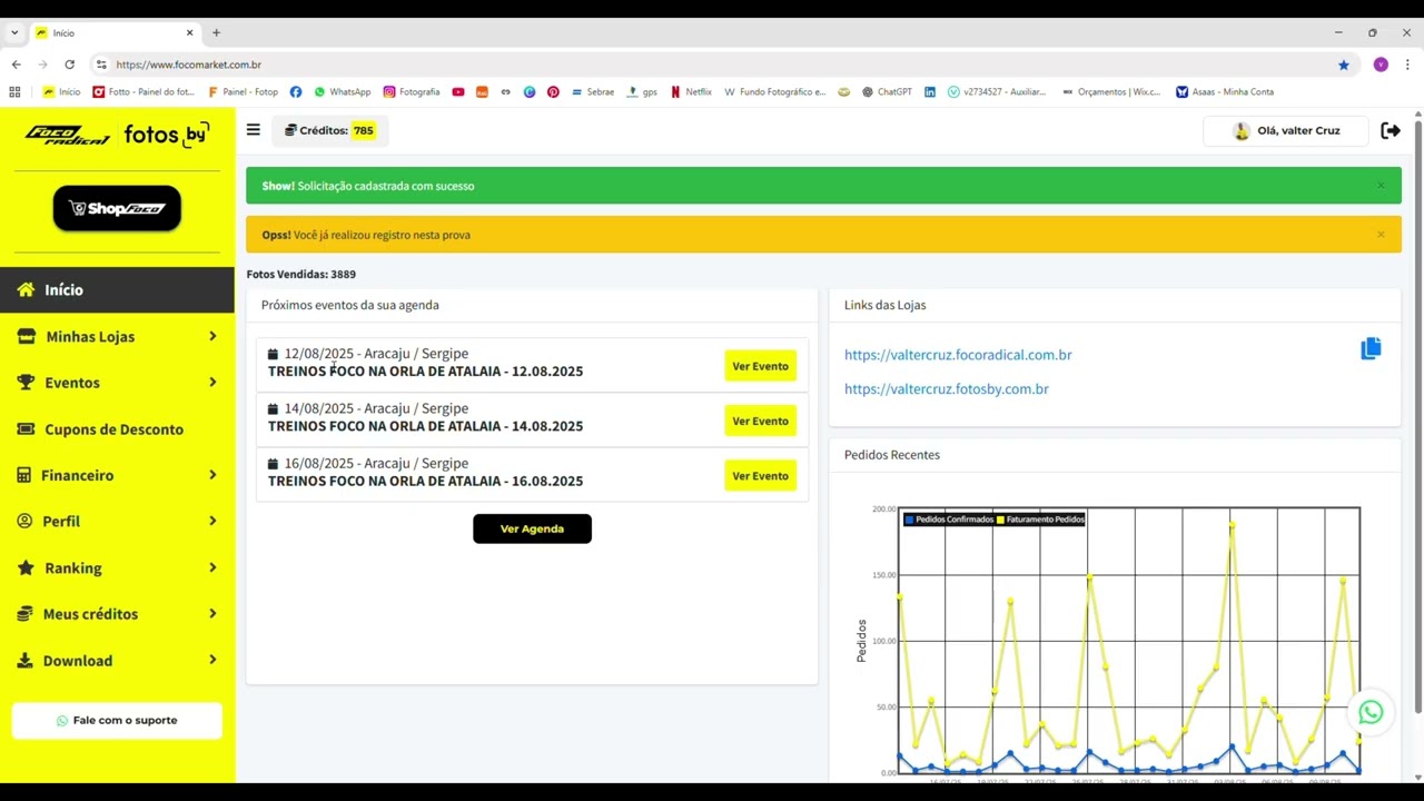 5 - Como se inscrever em um evento na plataforma  Foco radical