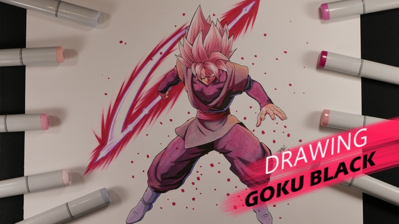 DRAWING GOKU BLACK! DRAGON BALL FIGHTERZ