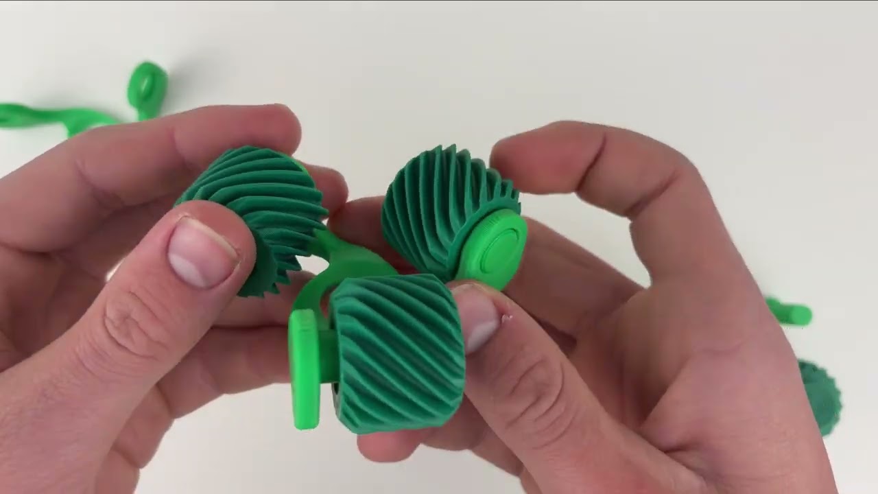 Assembly video for Cross-Axis Triple Helical Gear Fidget Spinner