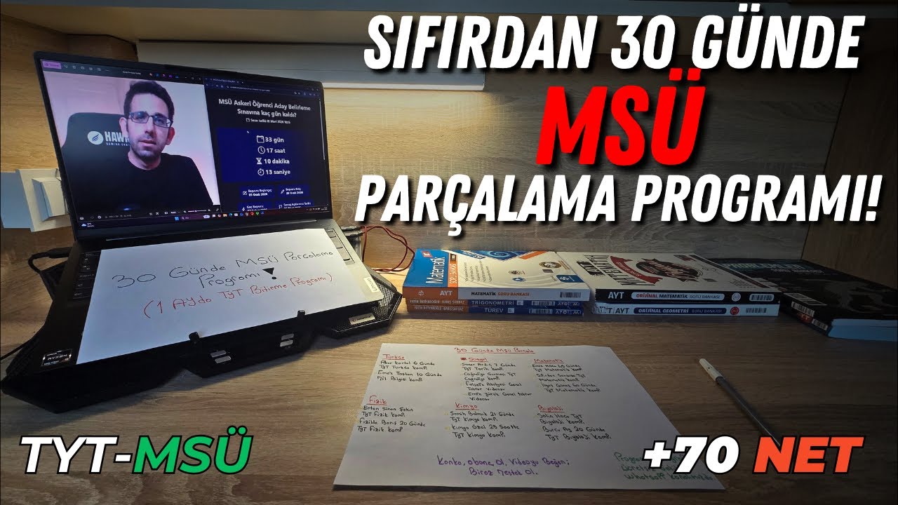 SIFIRDAN 30 GÜNDE MSÜ PARÇALAMA PROGRAMI! | 30 GÜNDE TYT'Yİ BİTİR! | +70 Net | #yks #yks2026