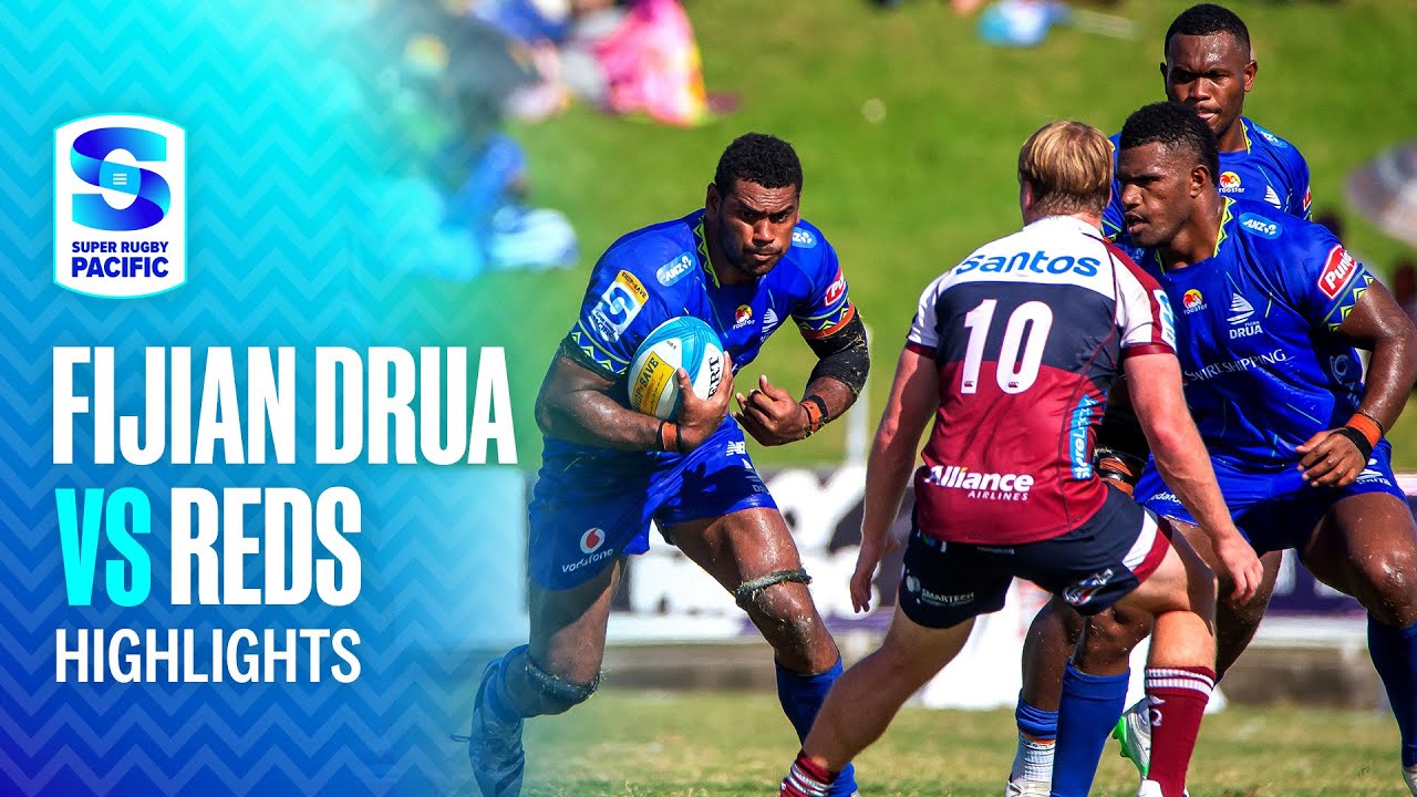 HIGHLIGHTS | Fijian Drua v Queensland Reds | Round 12, 2025