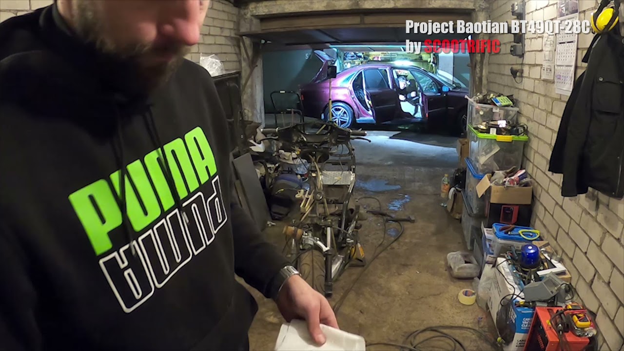 Project Baotian BT49QT-28C #3 Skewing up 2nd Fuel tank #Scootrific