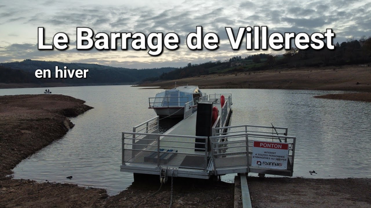 Le barrage de Villerest en hiver (Loire 42)