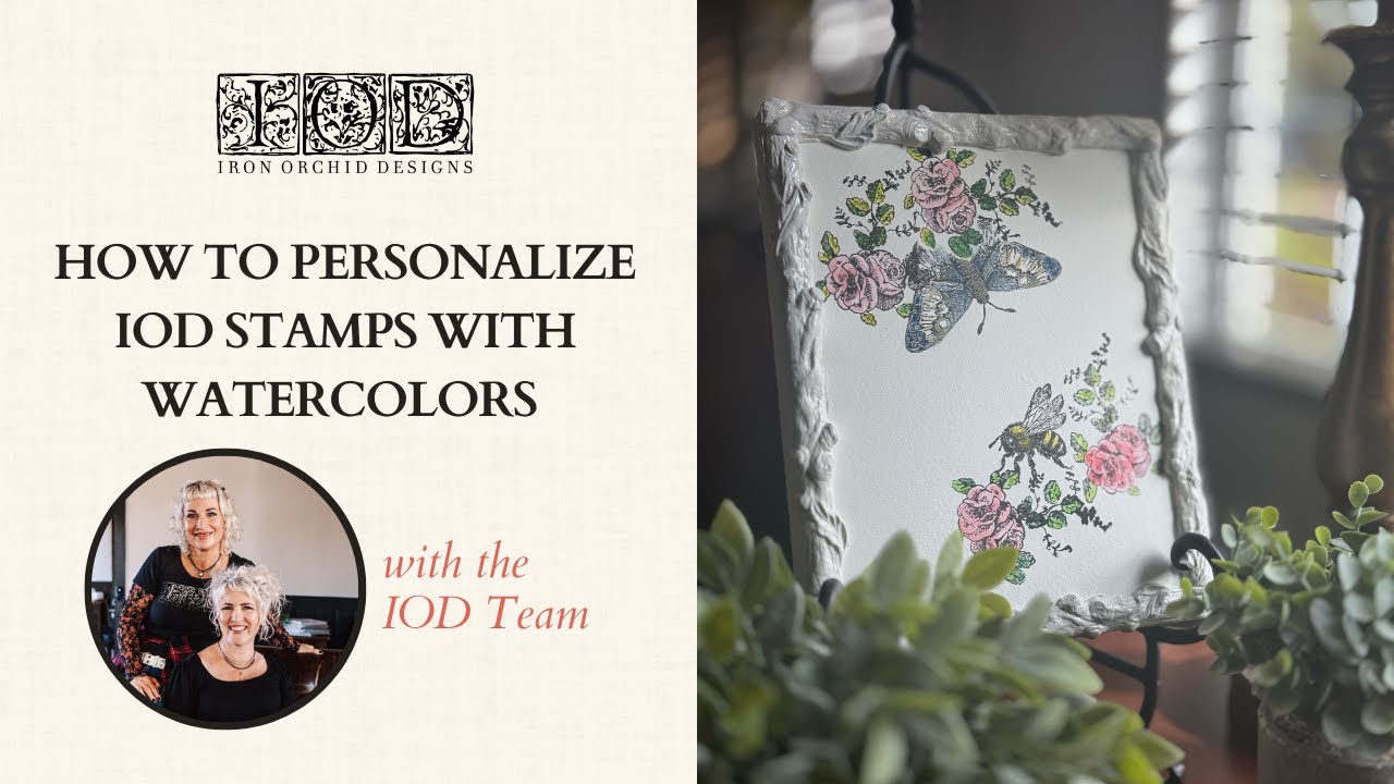 How To Personalize IOD Stamps with Watercolors