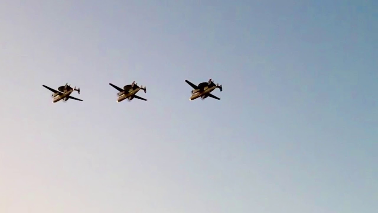 E-2 Hawkeye and C-2 Greyhound November 2020 Field Carrier Landing Practice Detachment