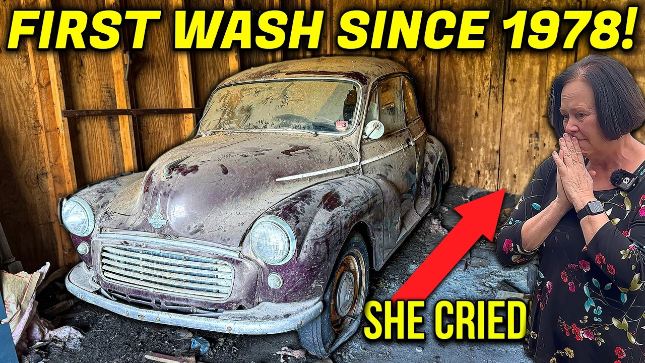 Best Owner Reaction EVER: Morris Minor 1000 | Barn Find Car Detailing