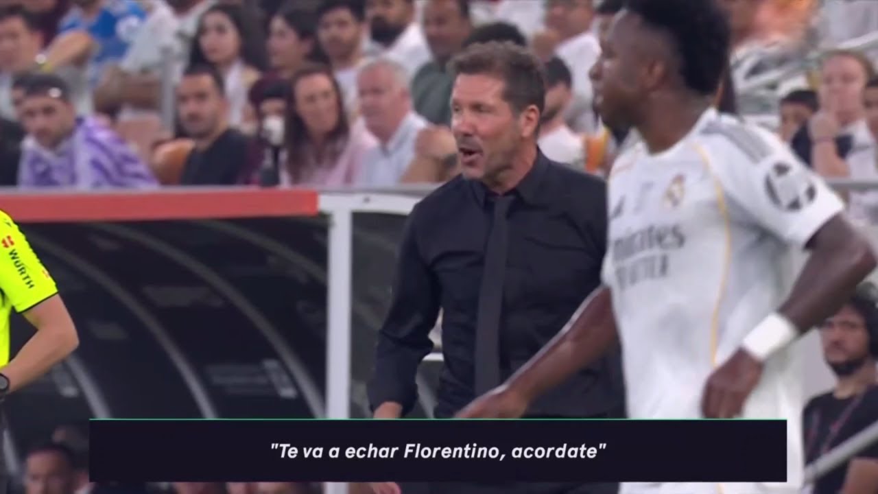 El encontronazo de SIMEONE Y VINICIUS: 