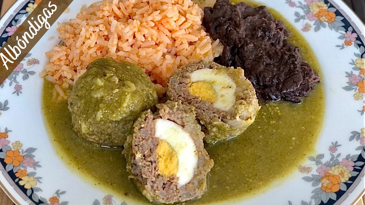 ALBÓNDIGAS RELLENAS EN SALSA VERDE | MENÚ SEMANAL | EN CASA CON IXCHEL