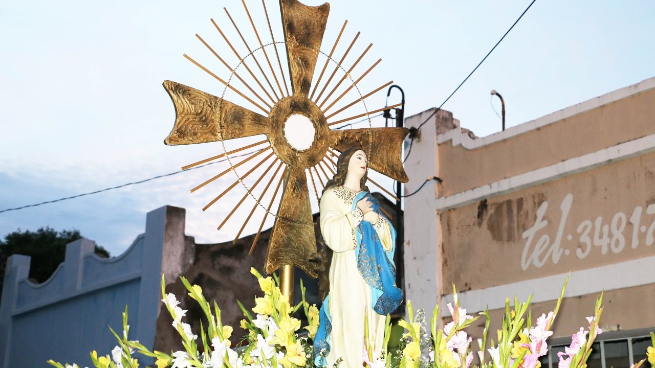 Procissão de Nossa Senhora da Conceição e Benção do Santissimo Sacramento no Santuário do Bom Jesus