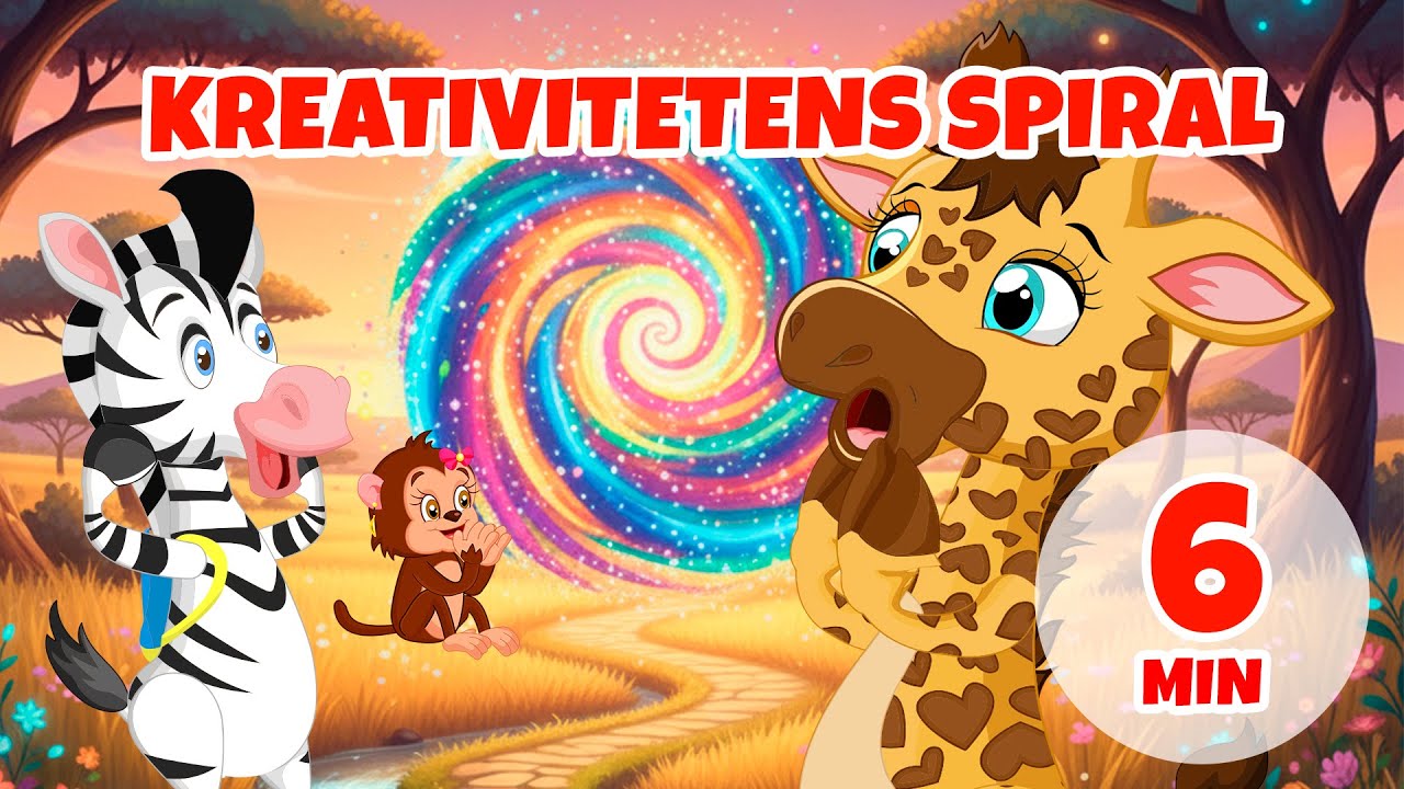 Kreativitetens spiral - 6 min Giramille | Barnvisor och sånger för barn