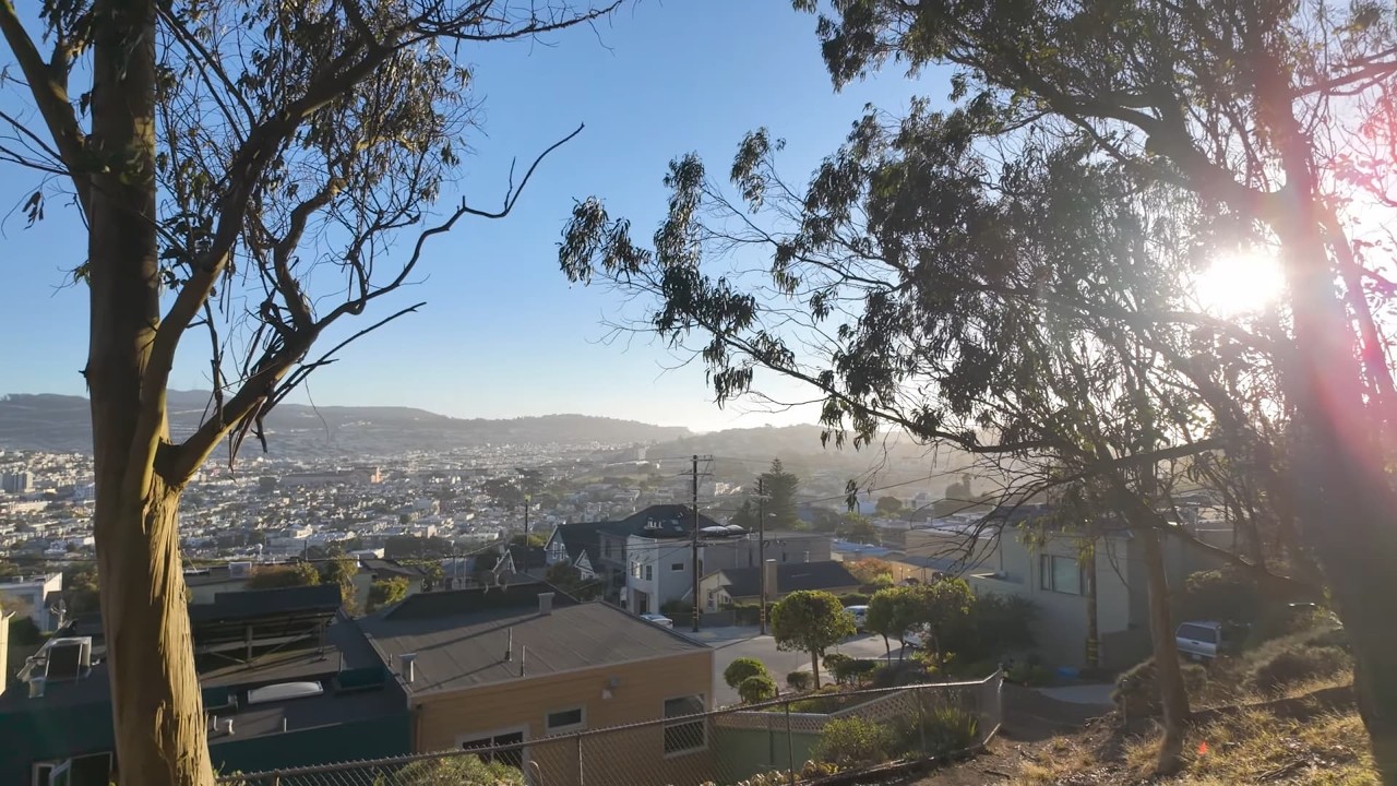 【4k】Scenic afternoon views of San Francisco and Daly City