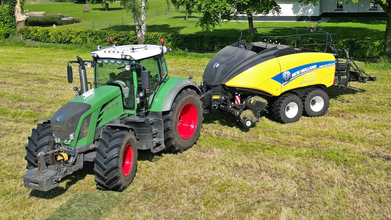 Balen Persen en Wikkelen | Fendt 828 + New Holland + McHale | P. van den Hardenberg | 2024