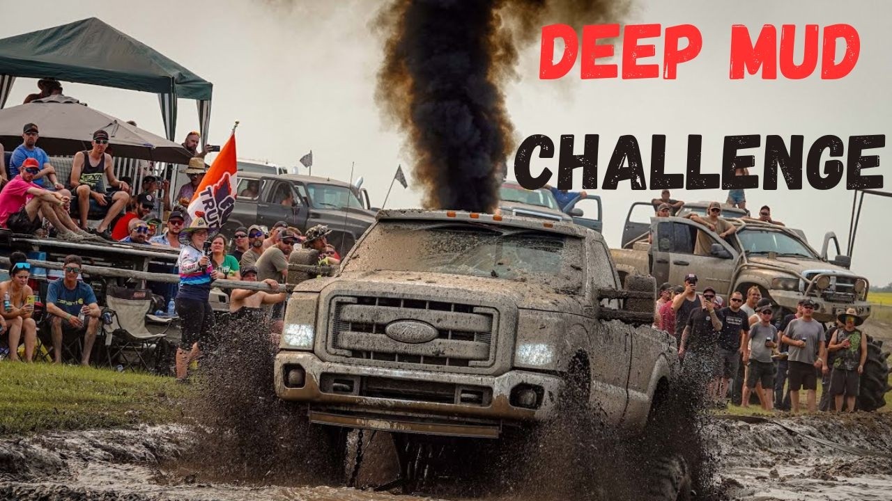 Crazy Mud Truck Bounty Hole Action! Massive Trucks in Deep Mud