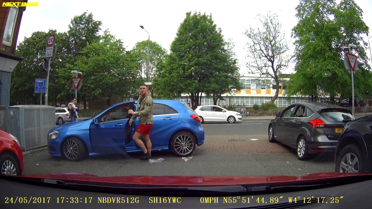 Angry Passenger in Aberdour Street, Glasgow