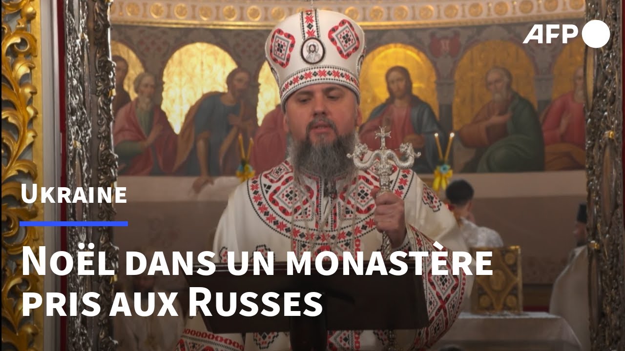Noël orthodoxe: le chef de l'Eglise ukrainienne dans un célèbre monastère pris à Moscou | AFP Images