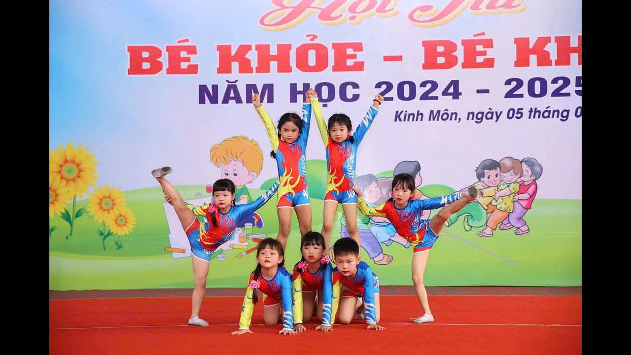 Những bông hoa biết cười - của Các bé Mầm Non An Sinh -Hội thi Bé khỏe Bé khéo TX Kinh Môn 2024-2025