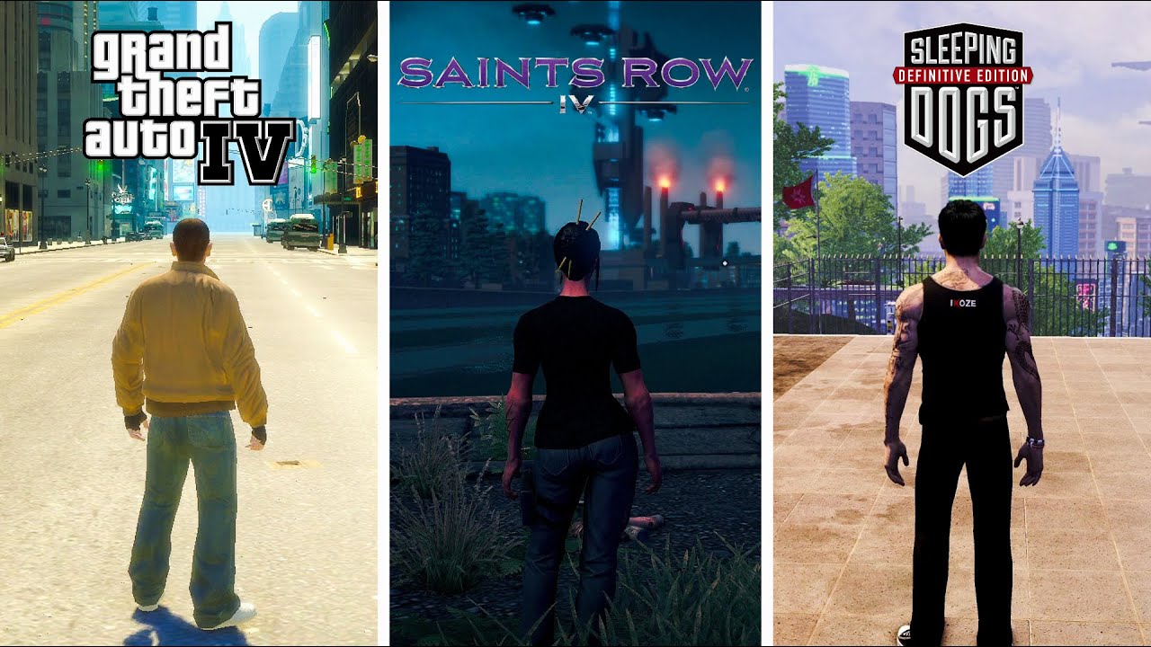 GTA 4 vs Saints Row 4 vs Sleeping Dogs - Which is Best?