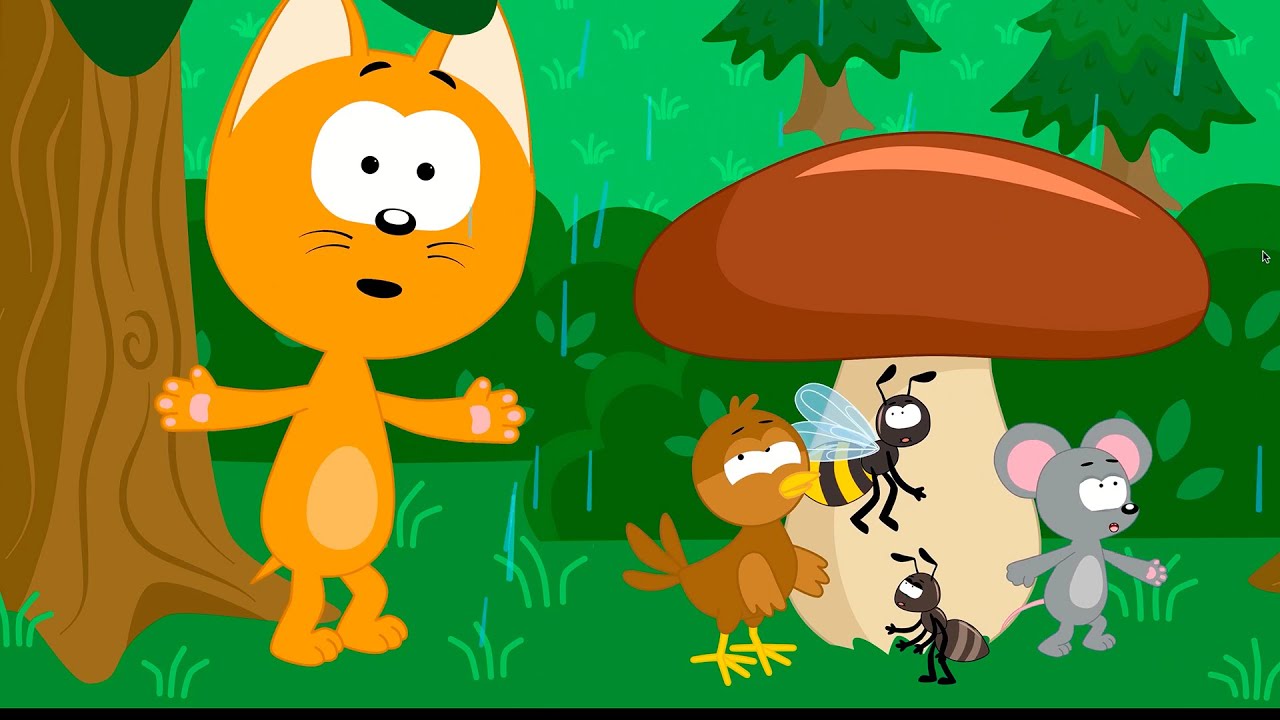 Rain is Going Mushroom is Growing - Kote Kitty Kids Songs